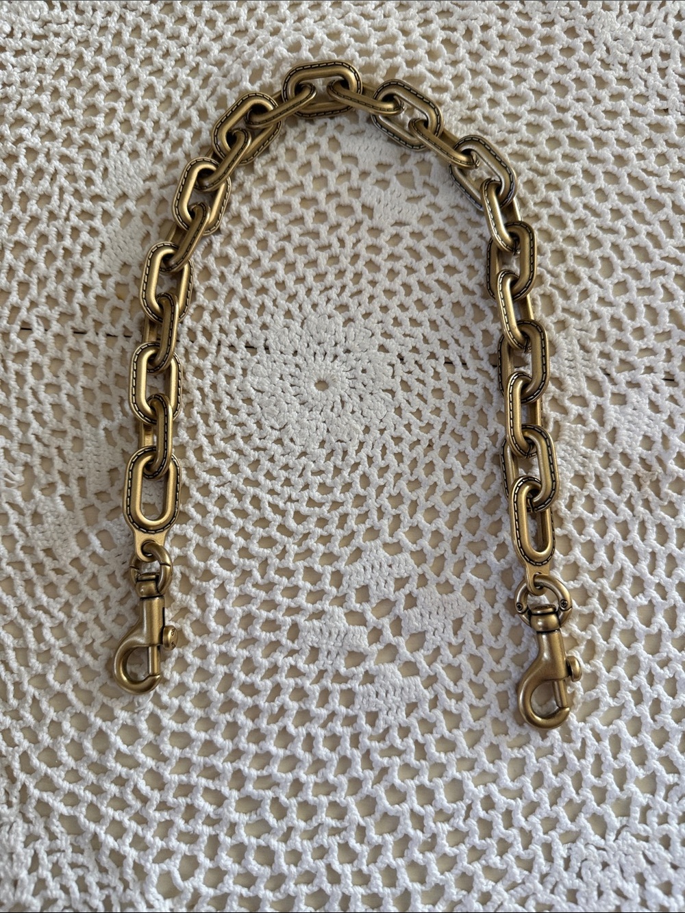Coach Gold Link Chain Strap